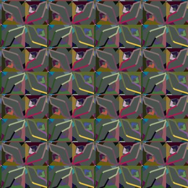 soyut vektör sanatı, geometrik şekiller, uzay dokusunu kopyala
