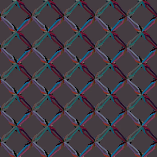 Fondo Abstracto Patrón Ornamental Geométrico Sin Costuras — Vector de stock