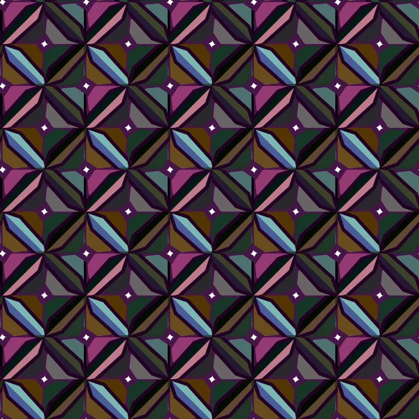 Fondo Abstracto Patrón Ornamental Geométrico Sin Costuras — Vector de stock