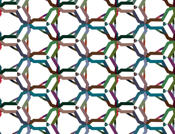 Abstrakter Hintergrund Nahtlose Geometrische Ziermuster — Stockvektor