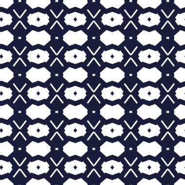 Süslü soyut geometrik süslemeli desen, vektör 