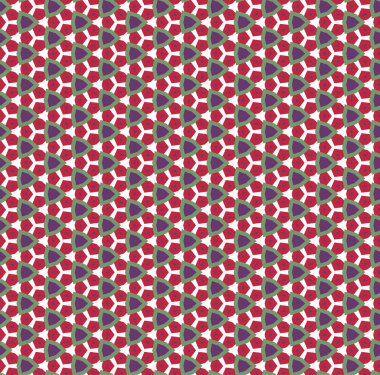 Süslü soyut geometrik süslemeli desen, vektör 