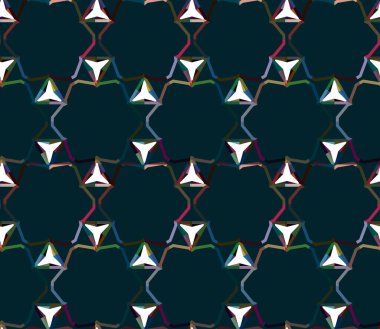 Süslü geometrik dikişsiz arkaplan, vektör 