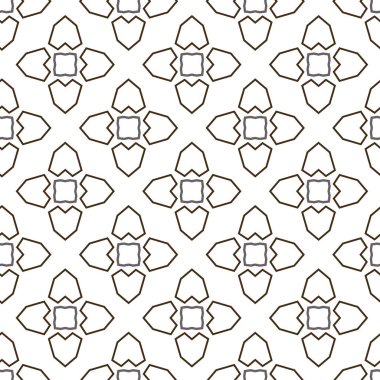 Süslü geometrik dikişsiz arkaplan, vektör 