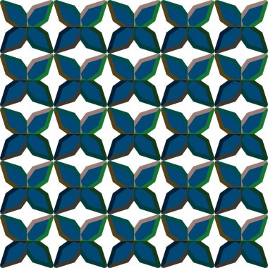 Süslü geometrik dikişsiz arkaplan, vektör 