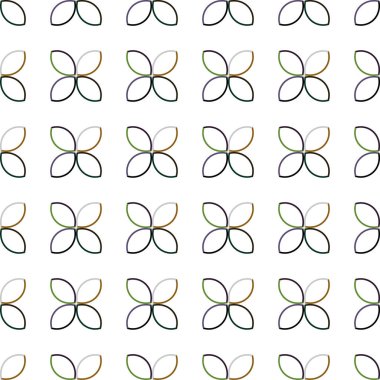 Süslü geometrik dikişsiz desen, vektör 