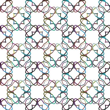 soyut kaleydoskop kumaş dikişsiz arkaplan, vektör illüstrasyonu