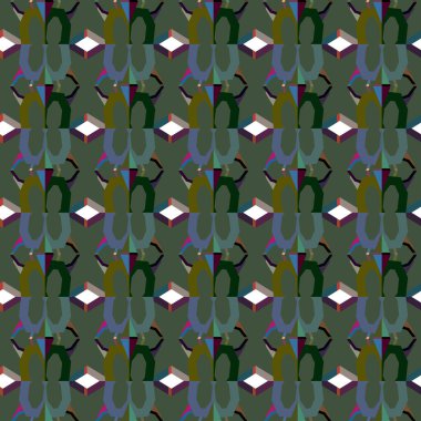  Soyut arkaplan. Kusursuz geometrik süslemeli desen.