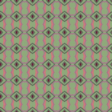 Süslü geometrik dikişsiz desen, vektör 