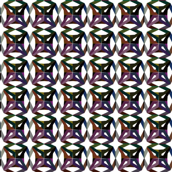 Ornamental Abstract Geometric Ornamental Pattern Vector — Stock Vector