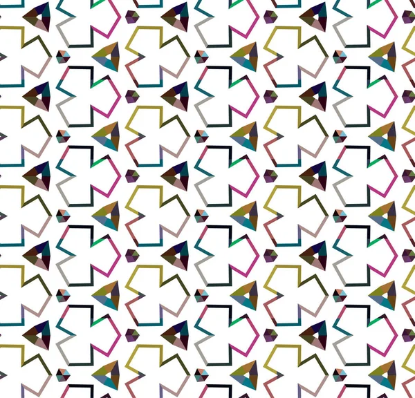 Fondo Abstracto Patrón Ornamental Geométrico Sin Costuras — Archivo Imágenes Vectoriales