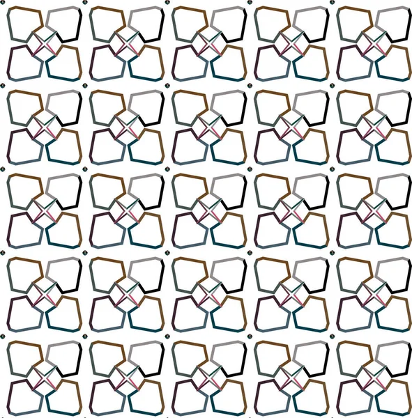 抽象的な背景 シームレスな幾何学装飾パターン — ストックベクタ