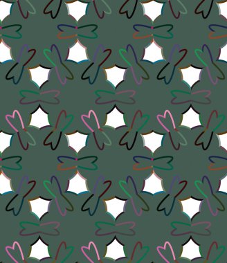 Süslü geometrik dikişsiz arkaplan, vektör 