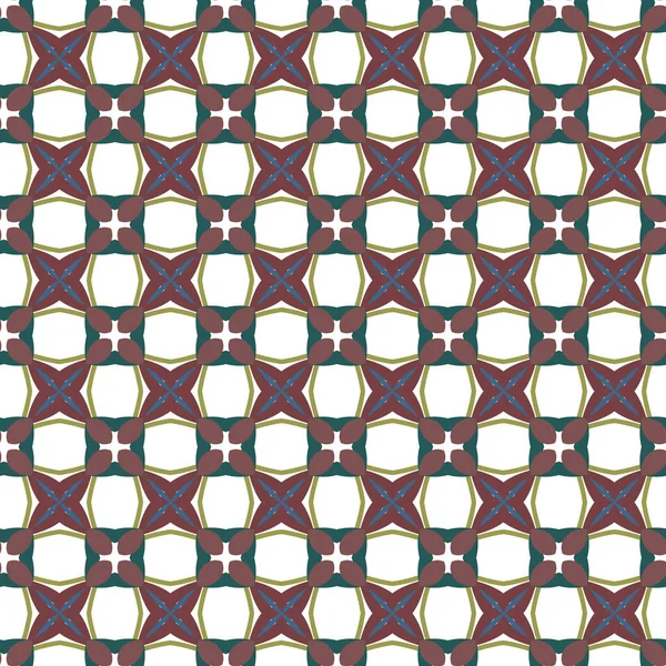 Fondo Abstracto Patrón Ornamental Geométrico Sin Costuras — Vector de stock