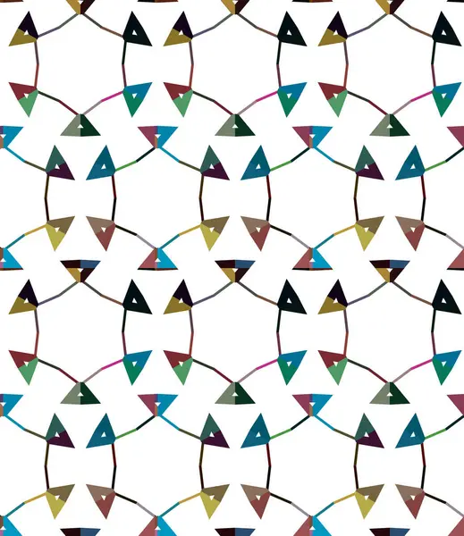 Patrón Ornamental Geométrico Abstracto Vector — Archivo Imágenes Vectoriales