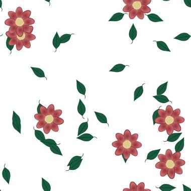 Çiçeksiz arka plan, vektör illüstrasyonu