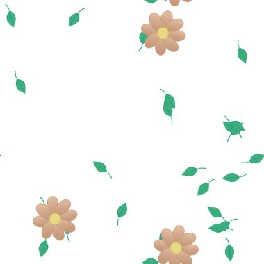 Çiçeksiz arka plan, vektör illüstrasyonu