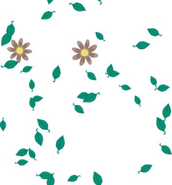 Çiçeksiz arka plan, vektör illüstrasyonu