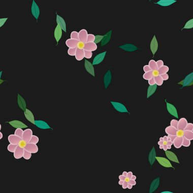 Çiçeksiz arka plan, vektör illüstrasyonu