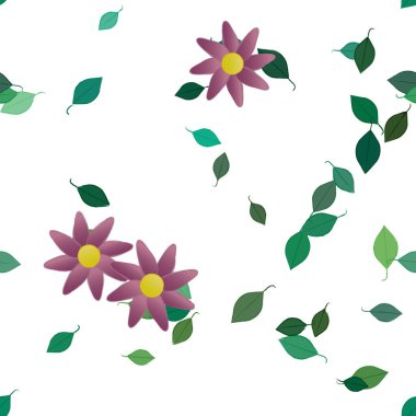 Çiçeksiz arka plan, vektör illüstrasyonu