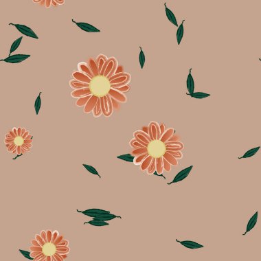 Çiçeksiz arka plan, vektör illüstrasyonu