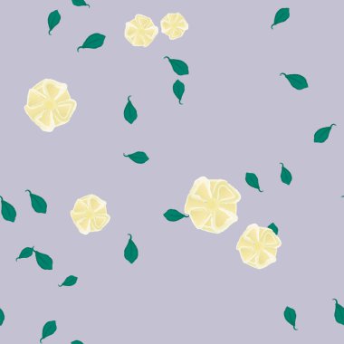 vektör çizimi, yaprakları pürüzsüz arkaplan çiçekleri