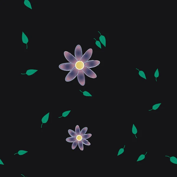 Красивый Цветочный Фон Векторная Иллюстрация Цветы — стоковый вектор