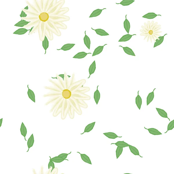 Beau Fond Floral Sans Couture Illustration Vectorielle — Image vectorielle