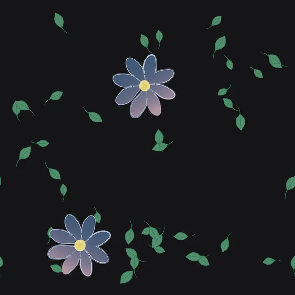 Frumos Fundal Floral Fără Sudură Ilustrație Vectorială — Vector de stoc