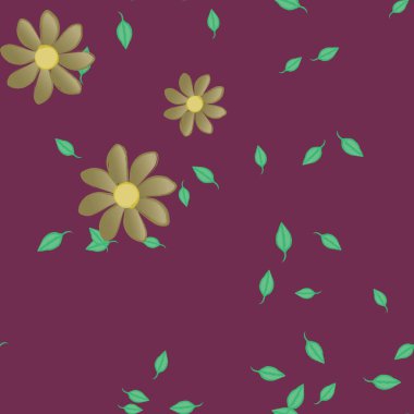 Çiçeksiz arka plan, vektör illüstrasyonu