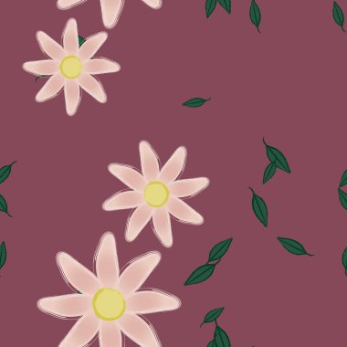 Çiçeksiz arka plan, vektör illüstrasyonu