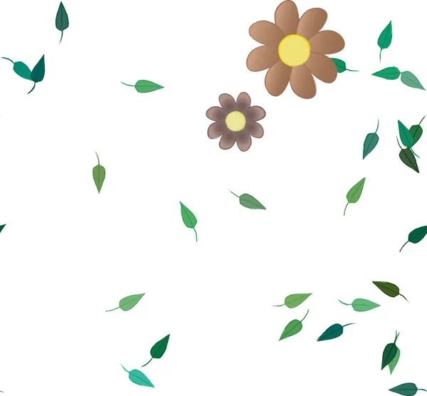 Schöne Florale Nahtlose Hintergrund Vektorillustration — Stockvektor