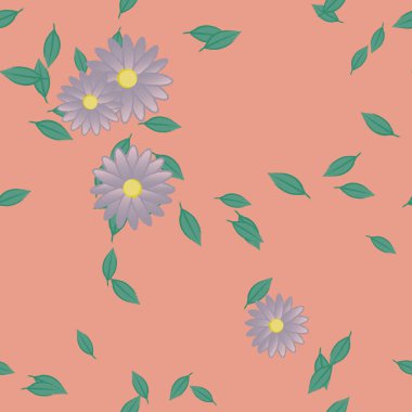 Çiçeksiz arka plan, vektör illüstrasyonu