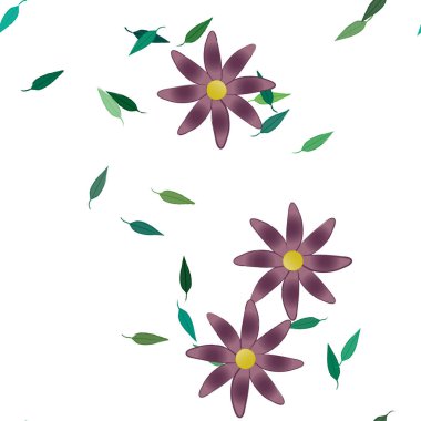 Çiçeksiz arka plan, vektör illüstrasyonu