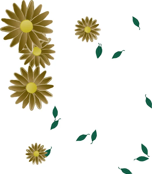 Hermoso Fondo Sin Costura Floral Ilustración Vectores — Vector de stock