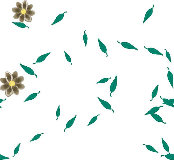 Beau Fond Floral Sans Couture Illustration Vectorielle — Image vectorielle