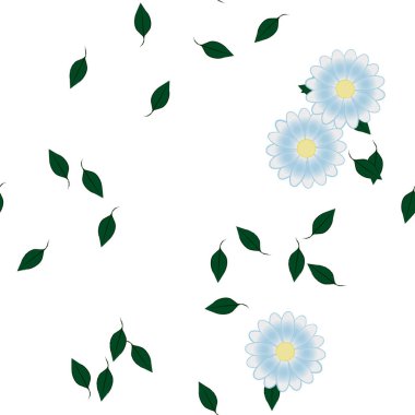 Çiçeksiz arka plan, vektör illüstrasyonu