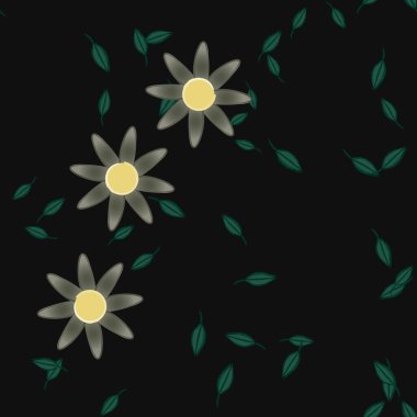 Çiçeksiz arka plan, vektör illüstrasyonu