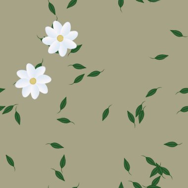 Çiçeksiz arka plan, vektör illüstrasyonu