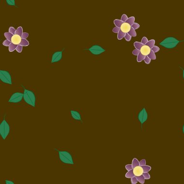 Çiçeksiz arka plan, vektör illüstrasyonu