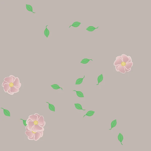 Fundo Sem Costura Floral Bonito Ilustração Vetorial — Vetor de Stock