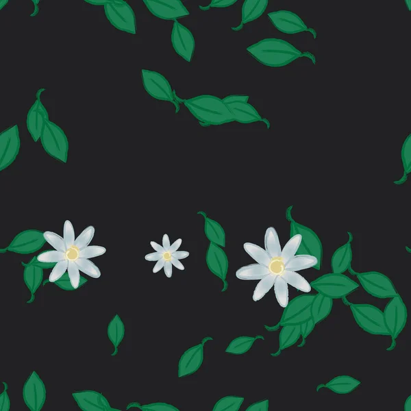 Beau Fond Floral Sans Couture Illustration Vectorielle — Image vectorielle