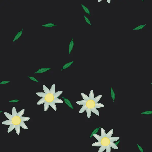 Hermoso Fondo Sin Costura Floral Ilustración Vectores — Vector de stock