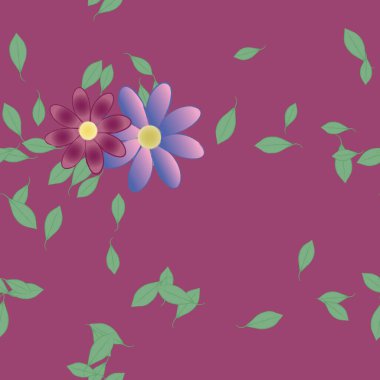 Çiçeksiz arka plan, vektör illüstrasyonu