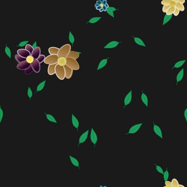 Çiçeksiz arka plan, vektör illüstrasyonu