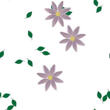 Yaprakları pürüzsüz arkaplan, vektör illüstrasyonu