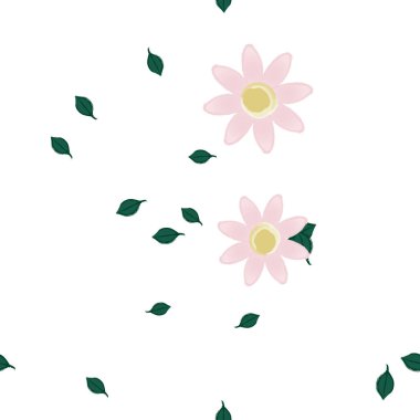 Yaprakları pürüzsüz arkaplan, vektör illüstrasyonu