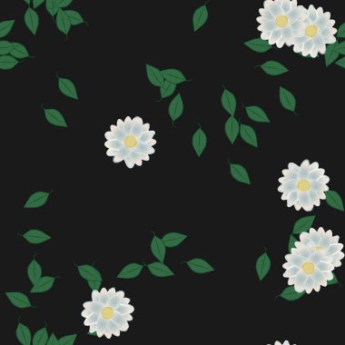 Çiçeksiz arka plan, vektör illüstrasyonu