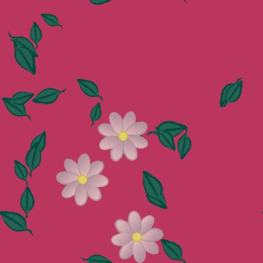 Çiçeksiz arka plan, vektör illüstrasyonu