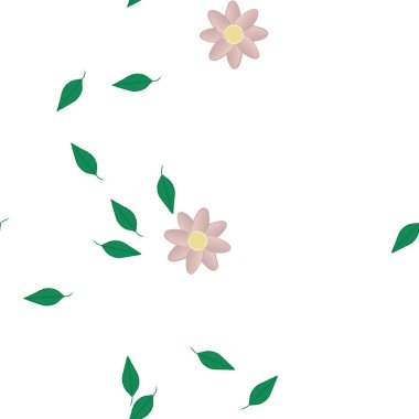 Çiçeksiz arka plan, vektör illüstrasyonu